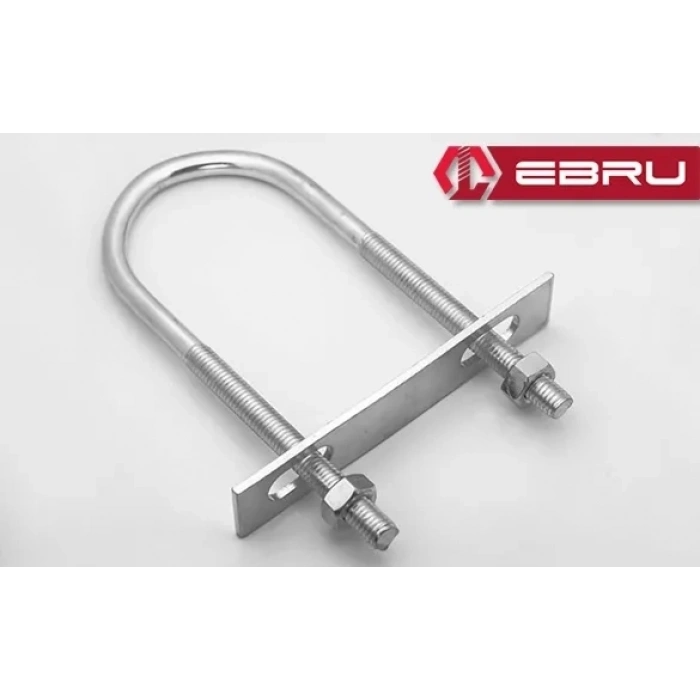 U Civata, Karşılık Demiri + Somunlu - M10x60 - 20 Set
