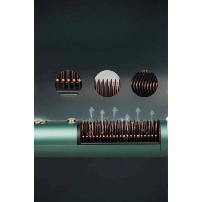 Üflemeli Fön Tarak Düzleştirici Seramik Kaplama Elektriklenme Karşıtı