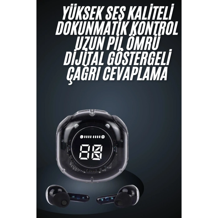 Ultrapods Led Göstergeli  Kulaklığı Anc Destekli Bluetooth 5.3