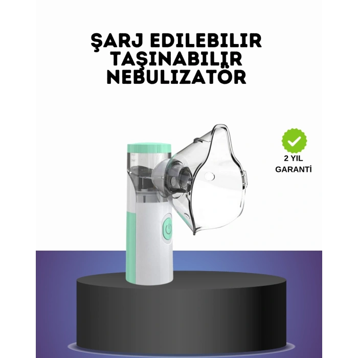 Ultrasonik Frekanslı Şarj Edilebilir Nebülizatör