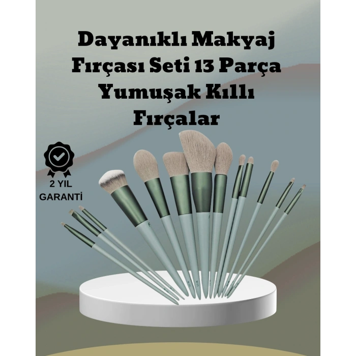 Umuşak Kıllı Es Tasarımlı 13lü Makyaj Fırçası Seti Günlük Ve Profesyonel Kullanım