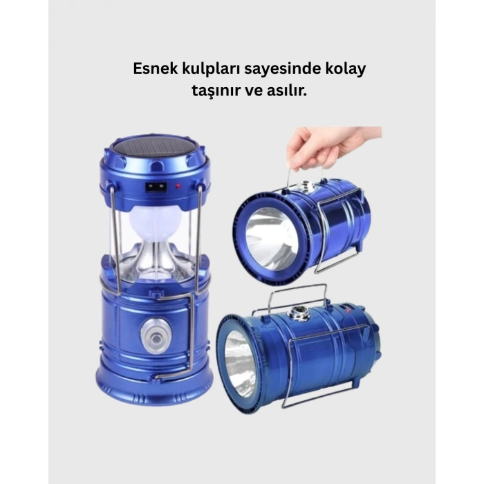 Usb Şarjlı Çok Fonksiyonlu Kamp Feneri – Taşınabilir Ve Dayanıklı