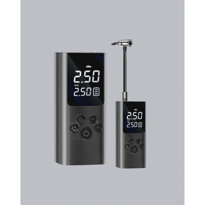 Usb Şarjlı Taşınabilir Hava Kompresörü Dijital Ekranlı