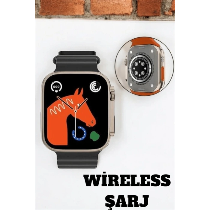 Uyku Ve Nabız Takipli, Wireless Şarjlı Akıllı Saat Android Ve İos Uyumlu