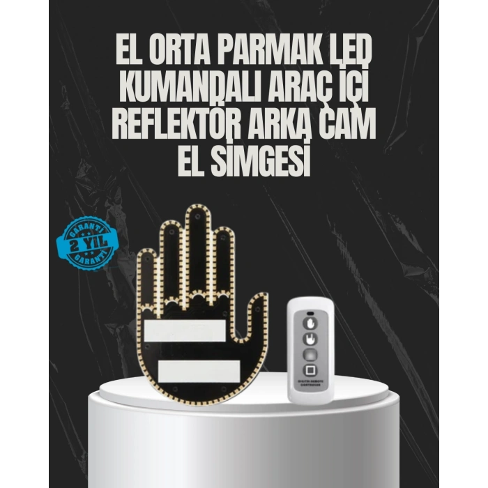 Uzaktan Kumandalı Led El Park Uyarı Cihazı 2025 Model A Kalite