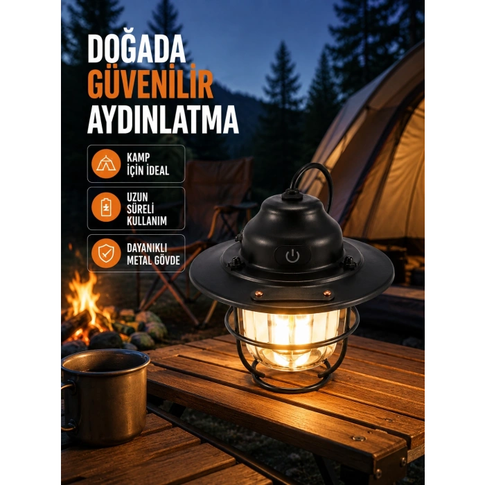 Uzun Ömürlü Bataryalı Outdoor Led Gece Lambası