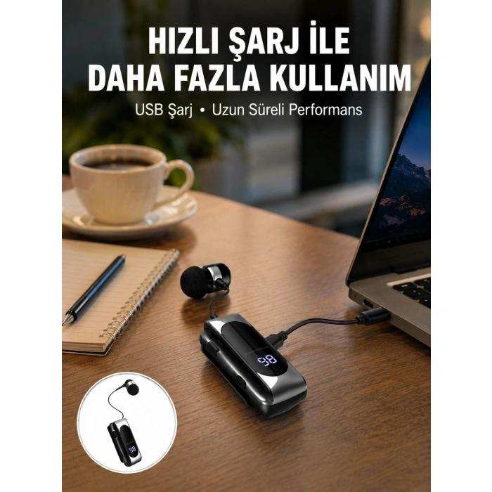 Uzun Pil Ömürlü Kablosuz Kulaklık – 25 Saat Konuşma Ve Müzik Süresi Yeni Nesil