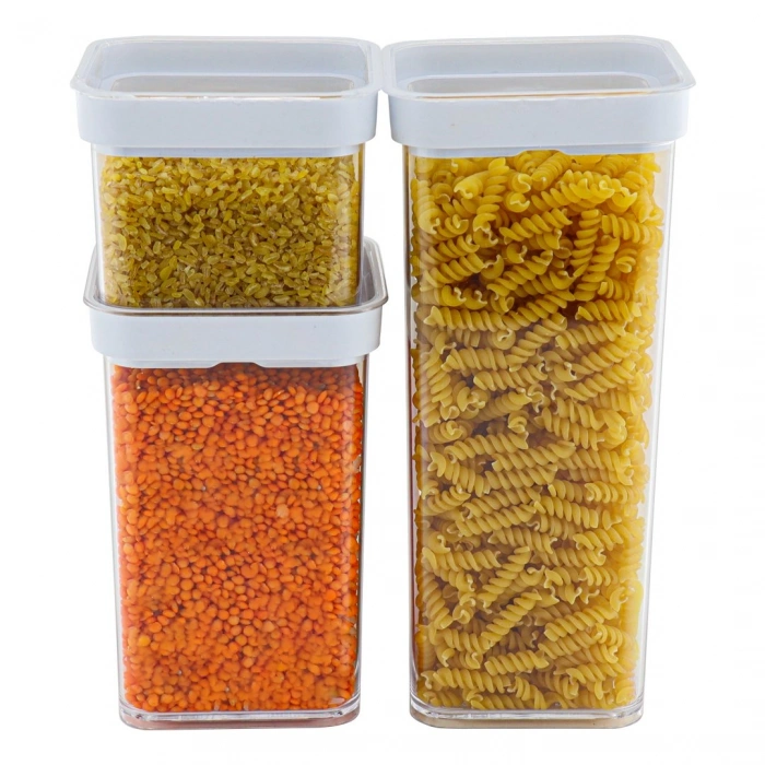 Vakumlu Kare Saklama Kabı  1 Litre (599)