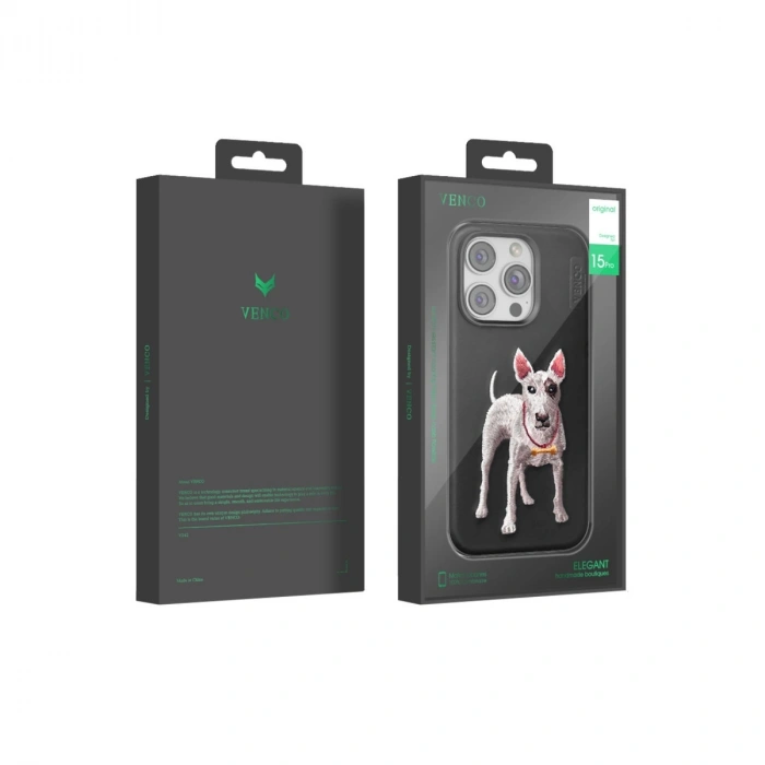 Venco Apple İphone 14 Pro Max Perma Desenli Kapak - Kahverengi