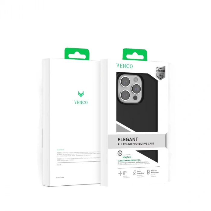 Venco Apple İphone 15 Pro Max Home Magsafe Kapak - Siyah
