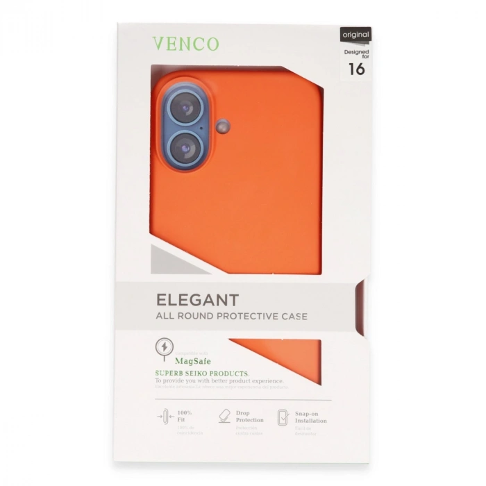 Venco Apple İphone 16 Home Magsafe Kapak - Turuncu