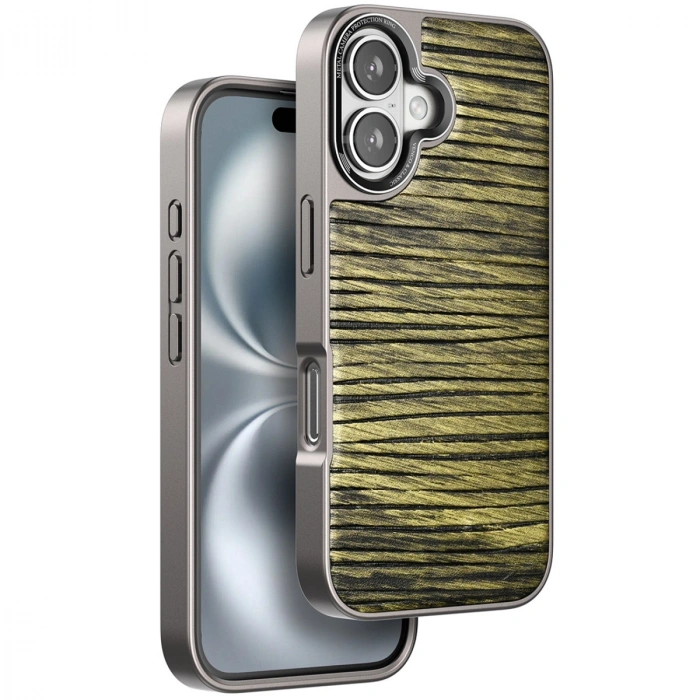 Venco Apple İphone 16 Wave Kapak - Koyu Kahve