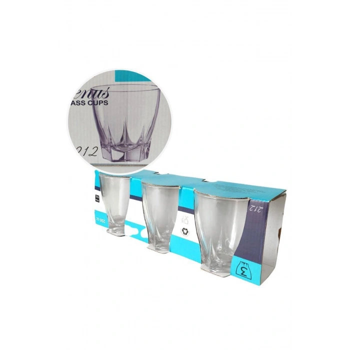 Venüs 3lü Su Bardağı 250Ml-212 (599)