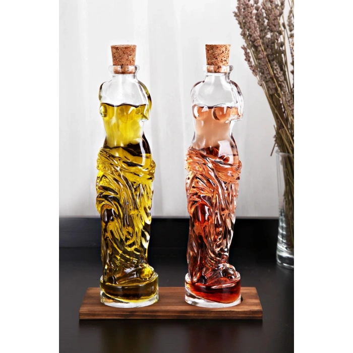 Venüs Yağdanlık  Kadın Figürlü Sirkelik Sosluk 200 Ml 2Li Set (599)