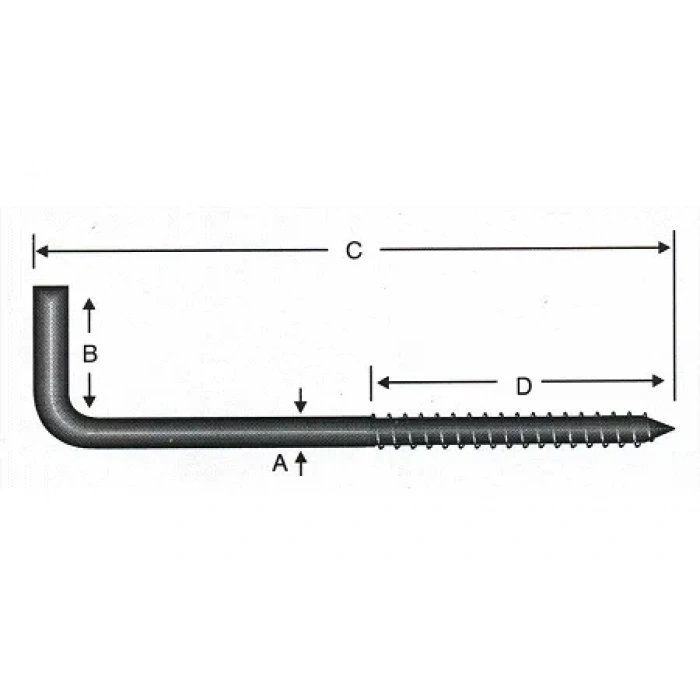 Vidalı Korniş Çivi No:4 - 3,5x40 - 10 Adet