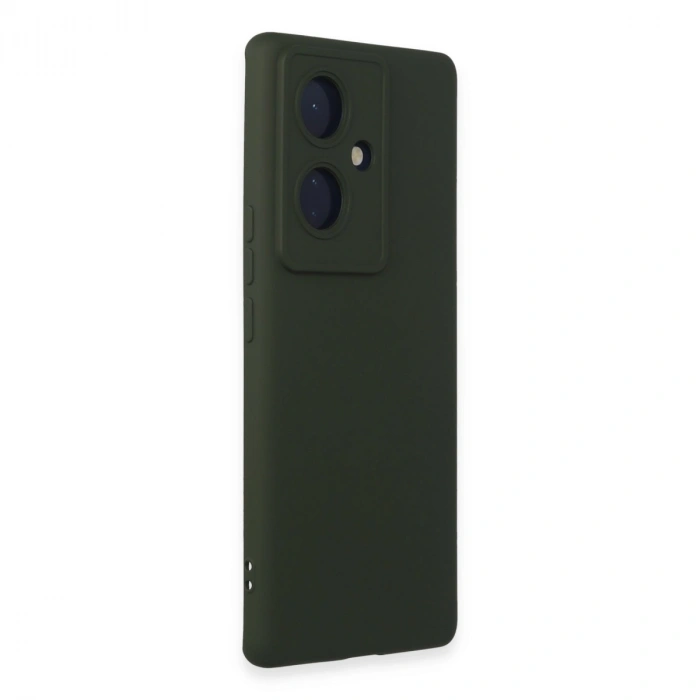 Vivo V29 Lite Kılıf Nano İçi Kadife Silikon - Koyu Yeşil