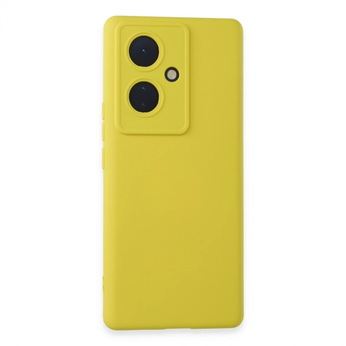 Vivo V29 Lite Kılıf Nano İçi Kadife Silikon - Sarı