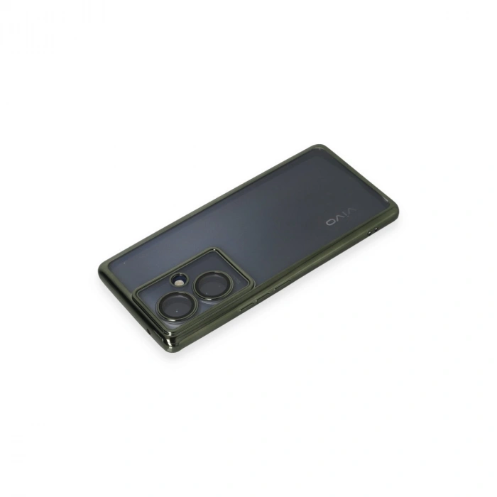 Vivo V29 Lite Kılıf Razer Lensli Silikon - Yeşil