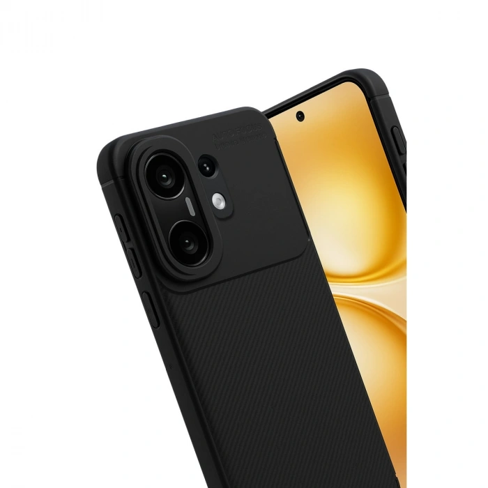 Vivo X200 Fe Auto Focus Karbon Kapak - Siyah