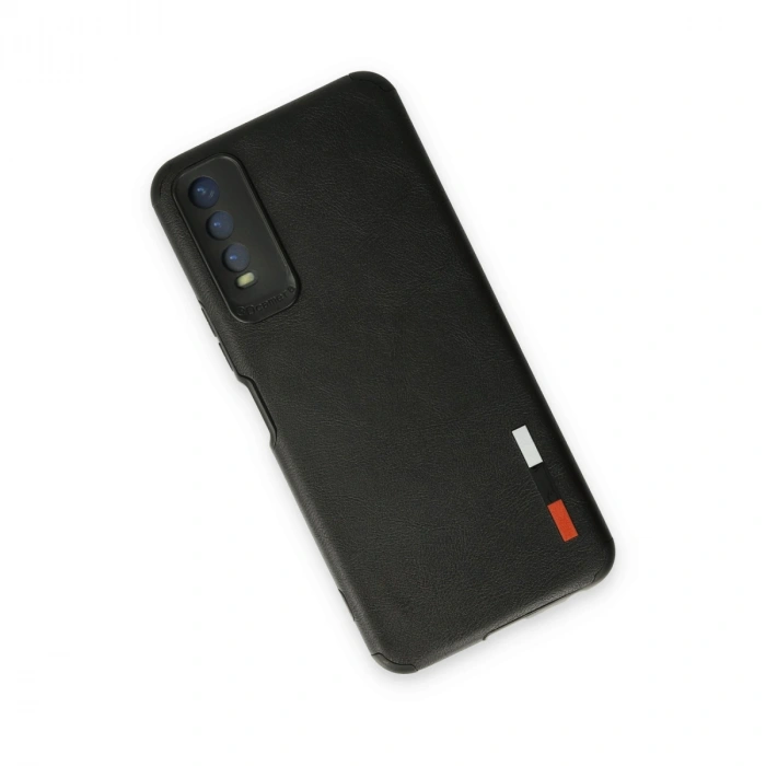 Vivo Y11s Kılıf Loop Deri Silikon - Siyah