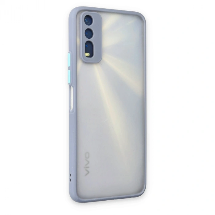 Vivo Y11s Kılıf Montreal Silikon Kapak - Gri