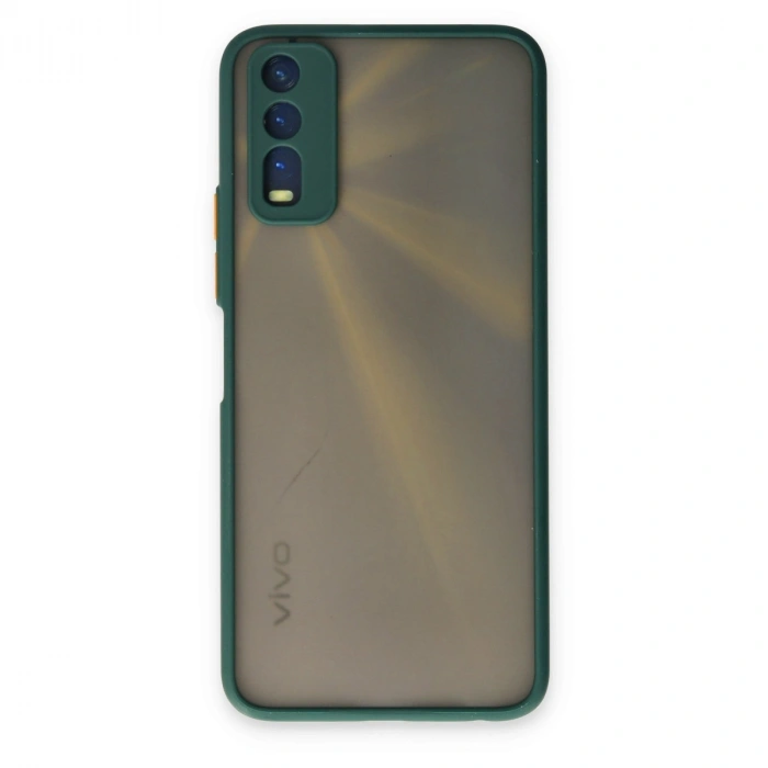 Vivo Y11s Kılıf Montreal Silikon Kapak - Yeşil