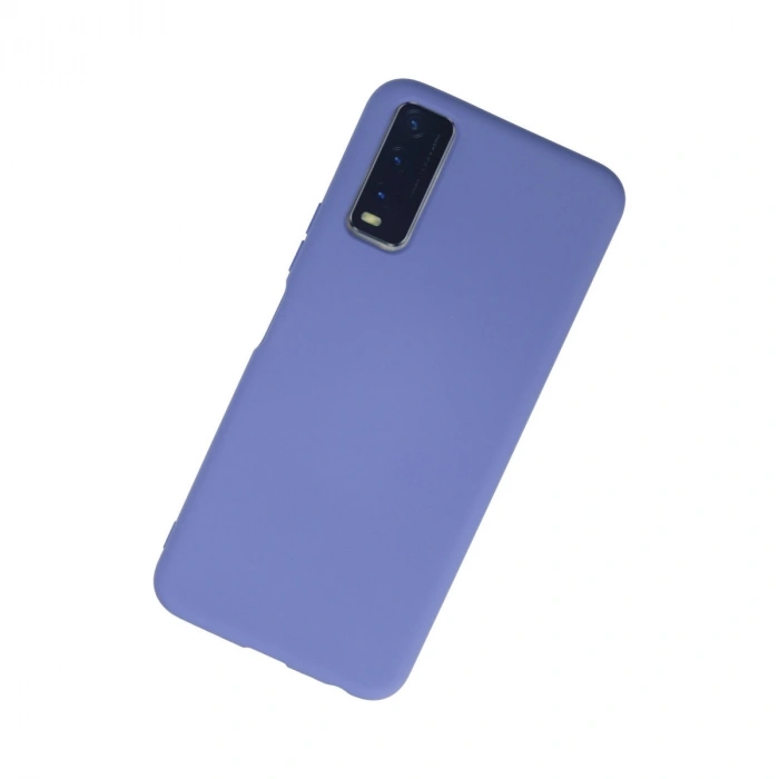 Vivo Y11s Kılıf Nano İçi Kadife Silikon - Lila