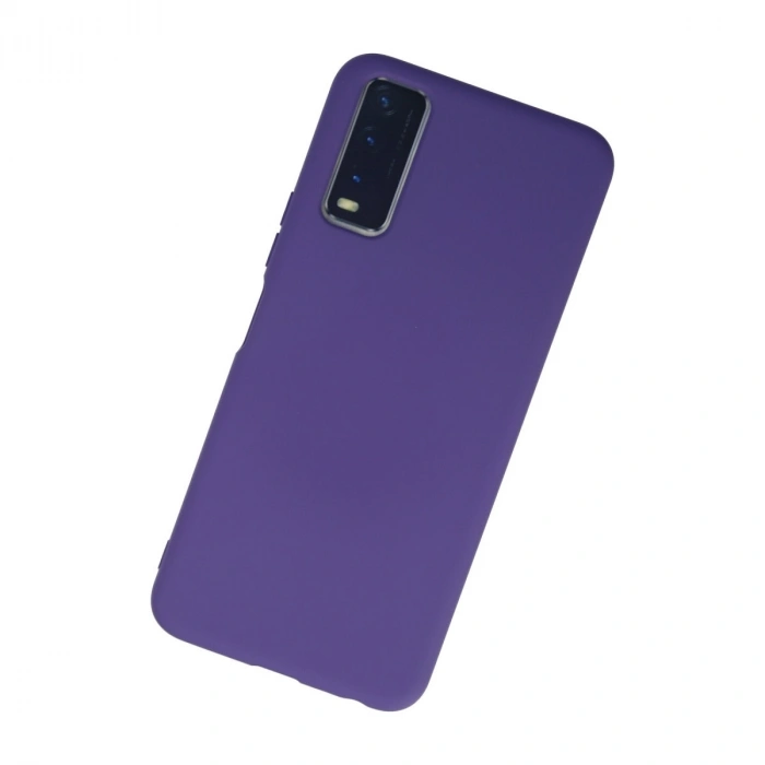 Vivo Y11s Kılıf Nano İçi Kadife Silikon - Mor