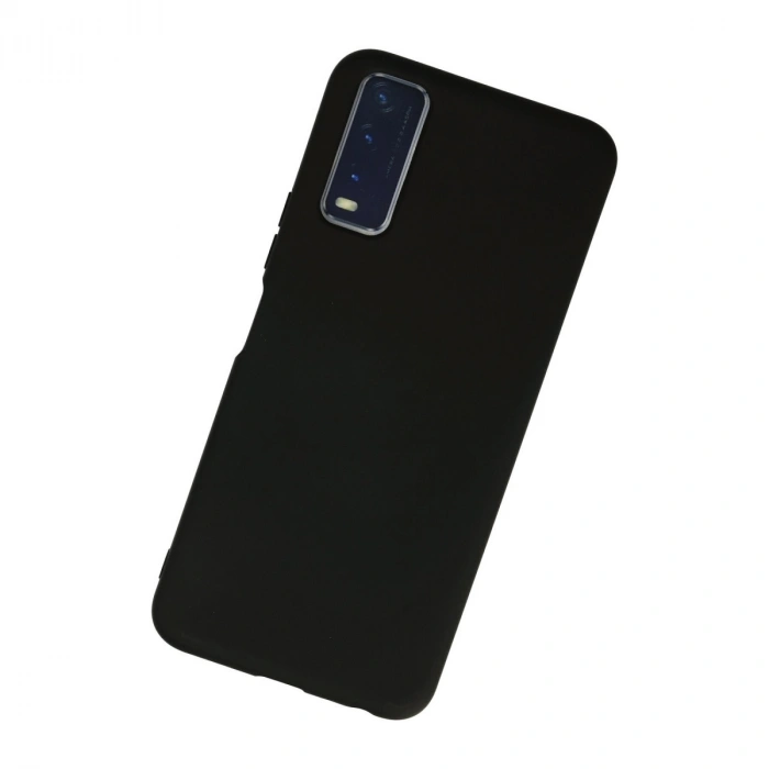 Vivo Y11s Kılıf Nano İçi Kadife Silikon - Siyah