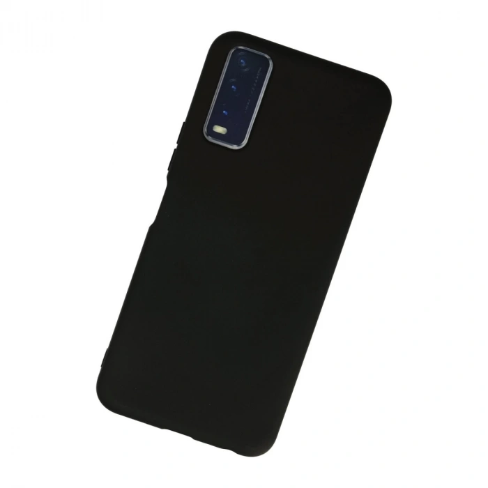 Vivo Y11s Kılıf Nano İçi Kadife Silikon - Siyah