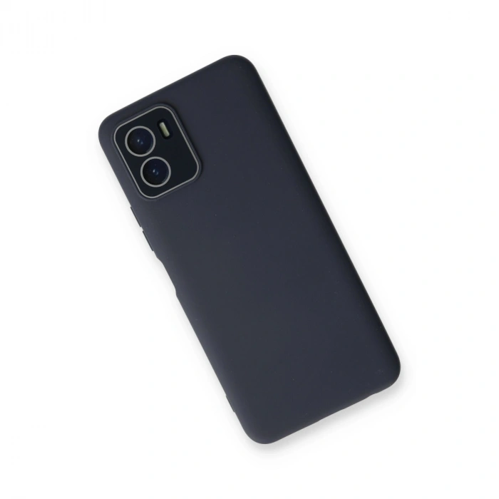 Vivo Y15s Kılıf Lansman Glass Kapak - Lacivert