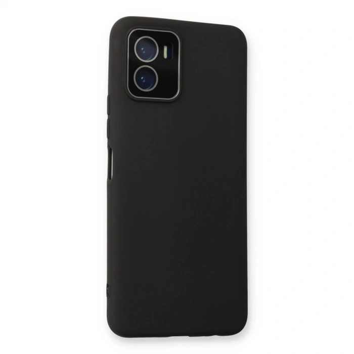 Vivo Y15s Kılıf Lansman Glass Kapak - Siyah