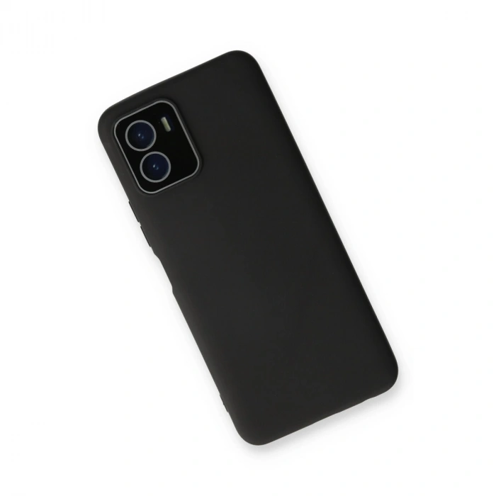 Vivo Y15s Kılıf Lansman Glass Kapak - Siyah