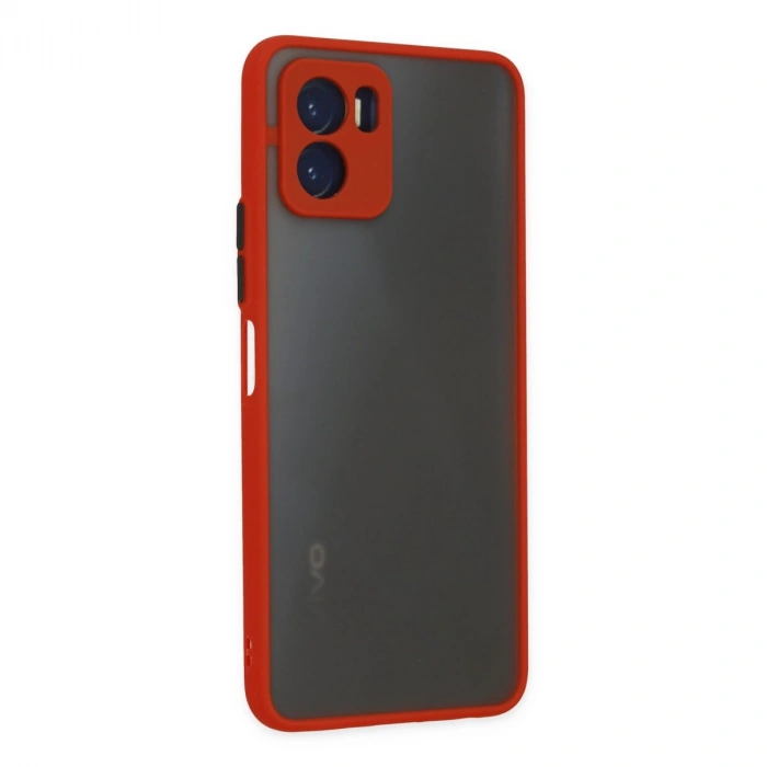 Vivo Y15s Kılıf Montreal Silikon Kapak - Kırmızı