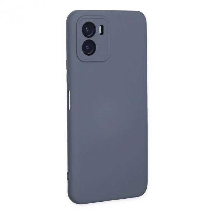 Vivo Y15s Kılıf Nano İçi Kadife Silikon - Gri