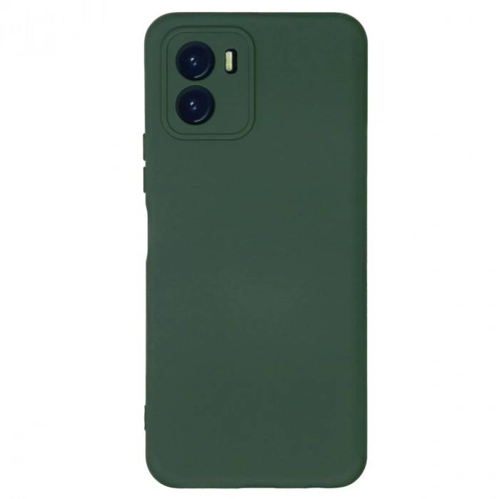 Vivo Y15s Kılıf Nano İçi Kadife Silikon - Koyu Yeşil