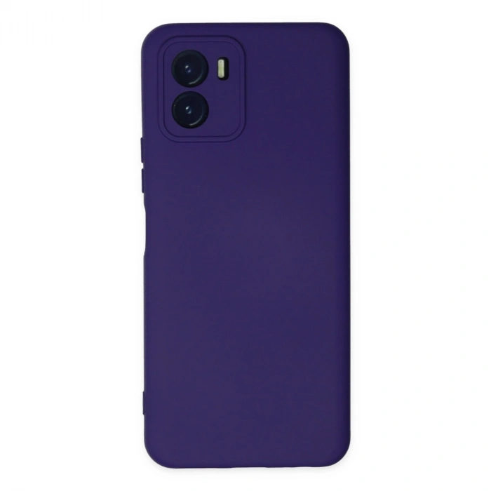 Vivo Y15s Kılıf Nano İçi Kadife Silikon - Mor