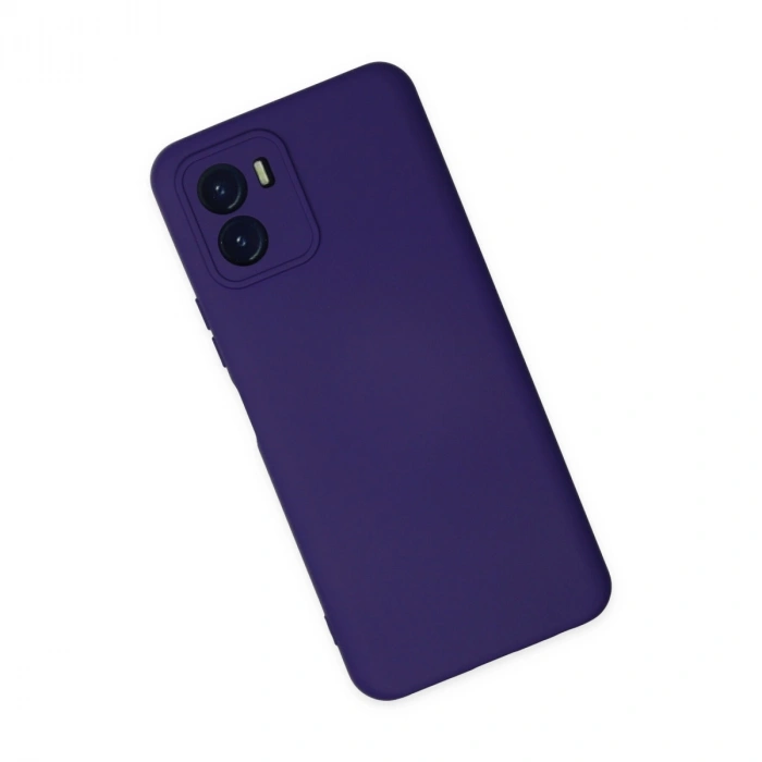 Vivo Y15s Kılıf Nano İçi Kadife Silikon - Mor