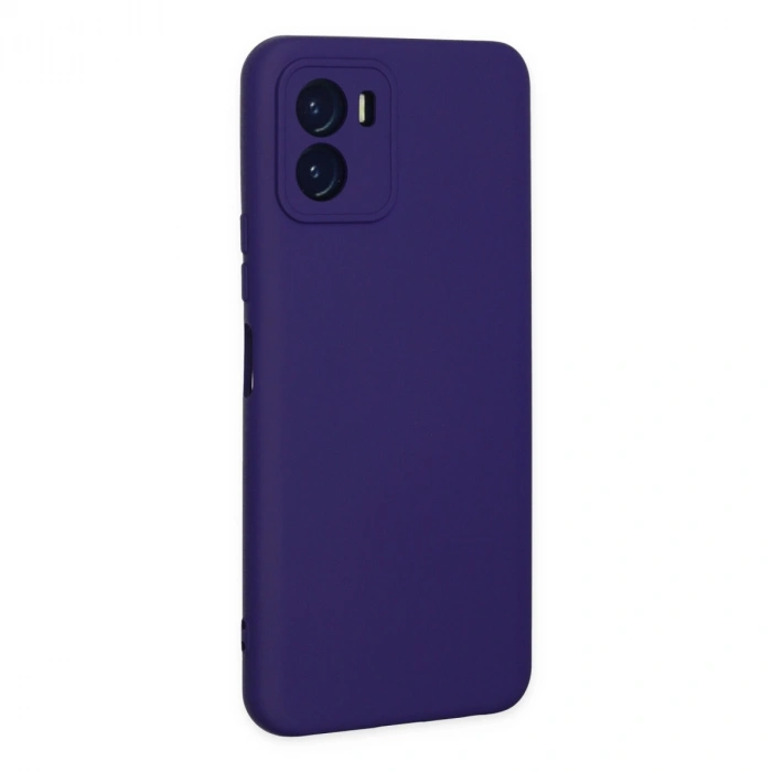 Vivo Y15s Kılıf Nano İçi Kadife Silikon - Mor