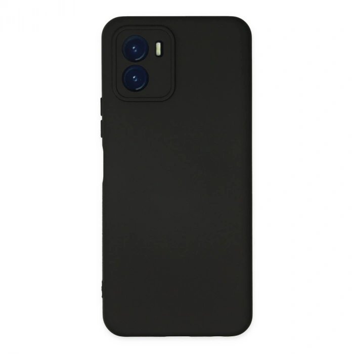 Vivo Y15s Kılıf Nano İçi Kadife Silikon - Siyah