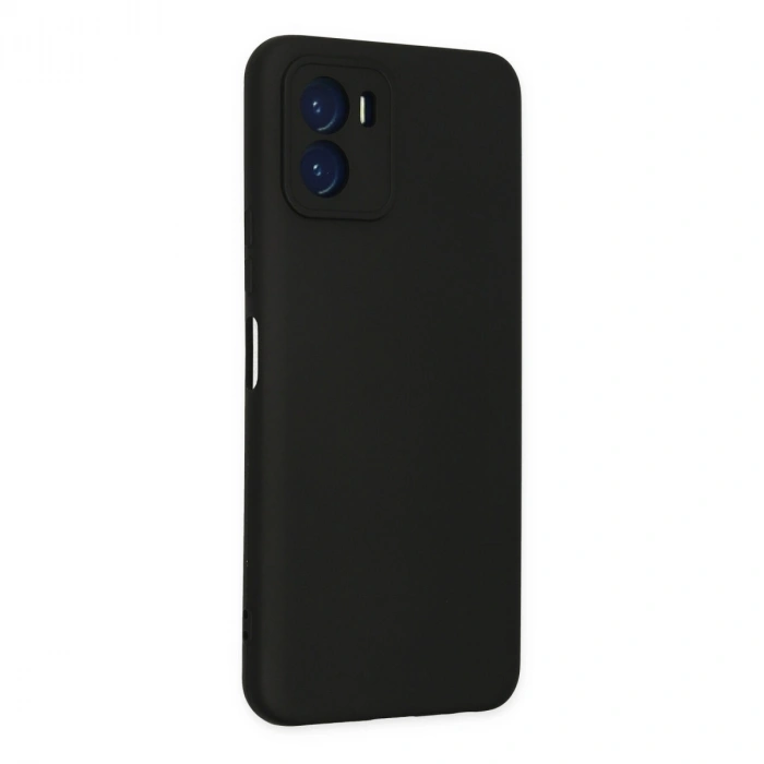 Vivo Y15s Kılıf Nano İçi Kadife Silikon - Siyah
