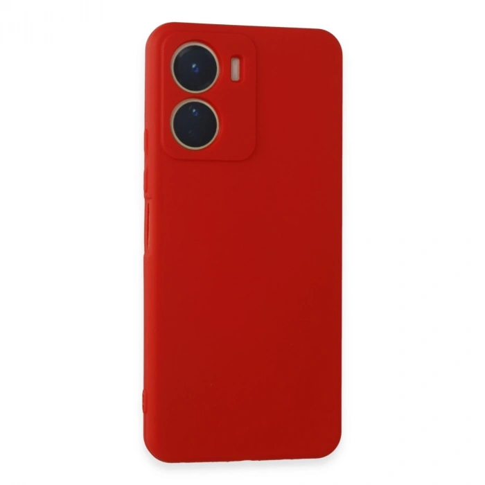 Vivo Y16 Kılıf First Silikon - Kırmızı