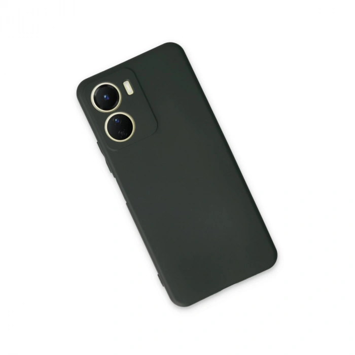 Vivo Y16 Kılıf First Silikon - Koyu Yeşil