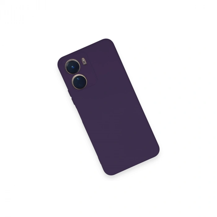 Vivo Y16 Kılıf Nano İçi Kadife Silikon - Mor