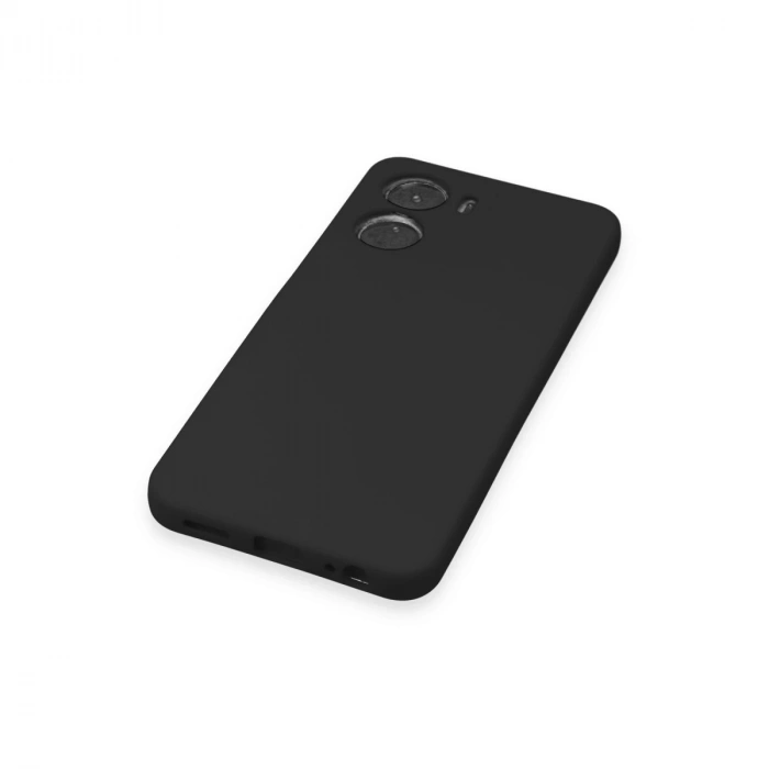 Vivo Y16 Kılıf Nano İçi Kadife Silikon - Siyah