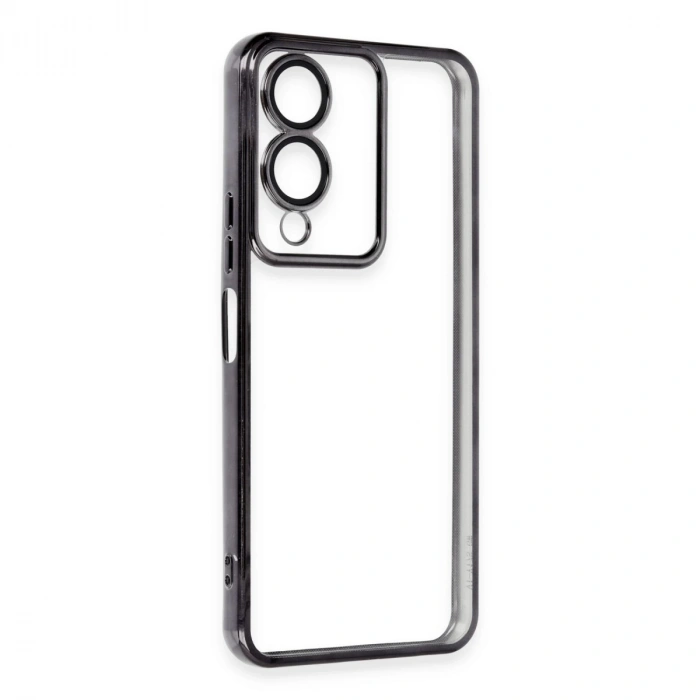 Vivo Y17s Kılıf Razer Lensli Silikon - Siyah