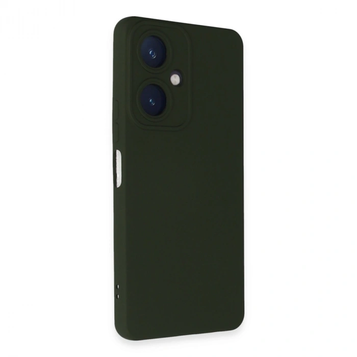 Vivo Y27 Kılıf Nano İçi Kadife Silikon - Koyu Yeşil