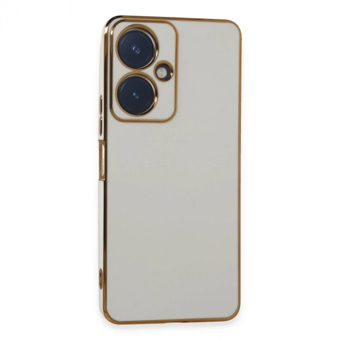 Vivo Y27 Kılıf Volet Silikon - Beyaz