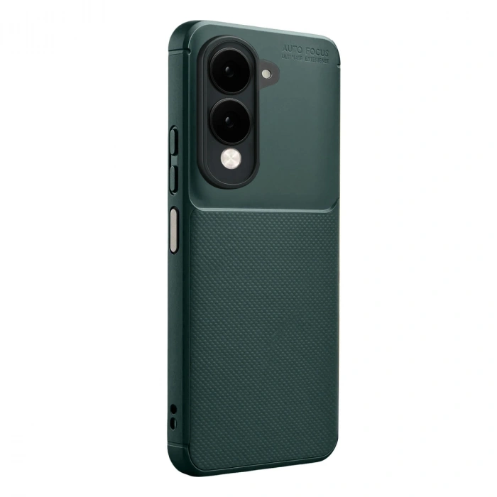 Vivo Y29s Auto Focus Karbon Kapak - Koyu Yeşil