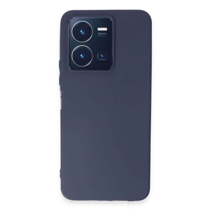 Vivo Y35 Kılıf First Silikon - Lacivert